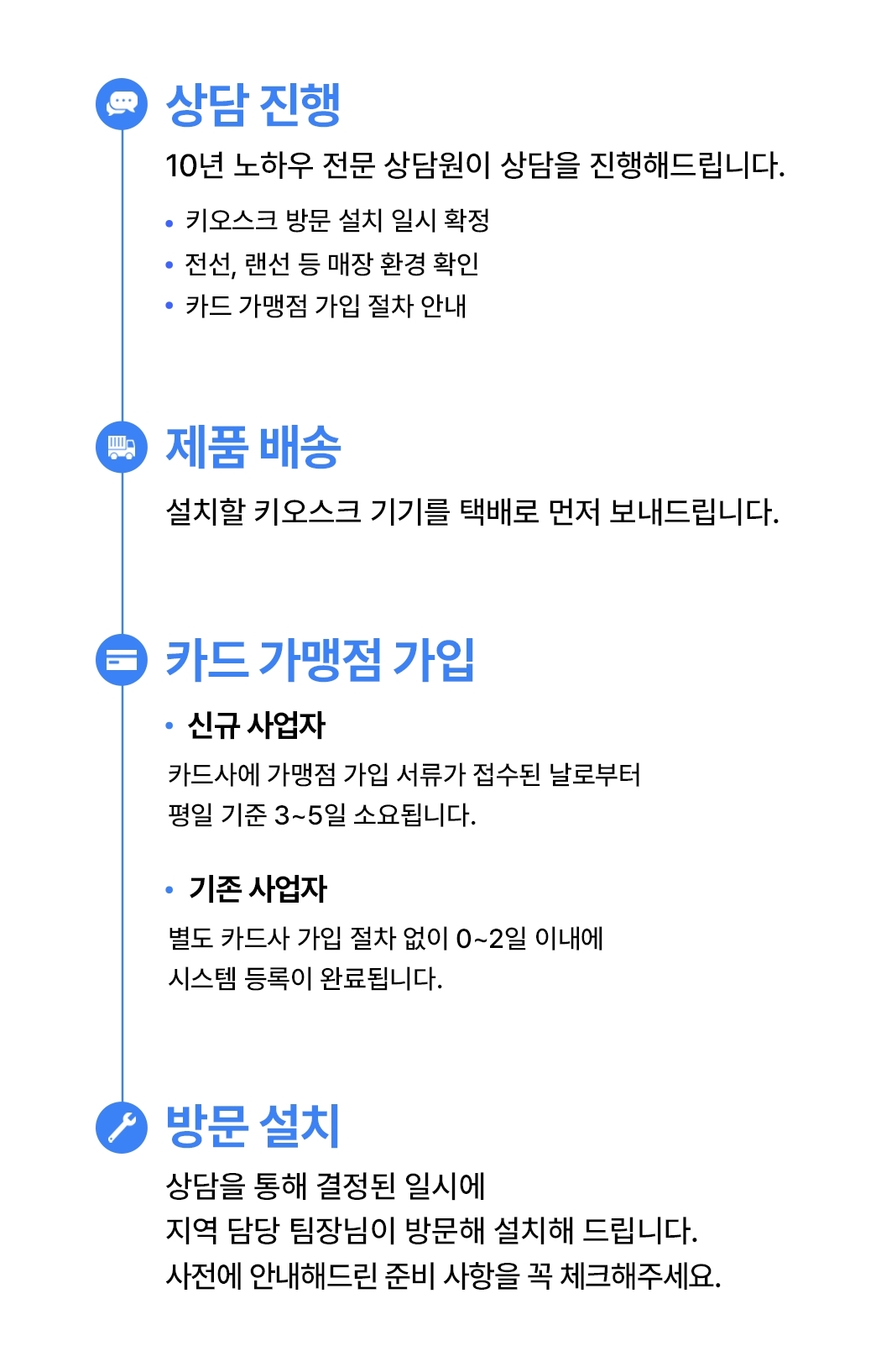 APOS 키오스크 방문 설치 전체 과정